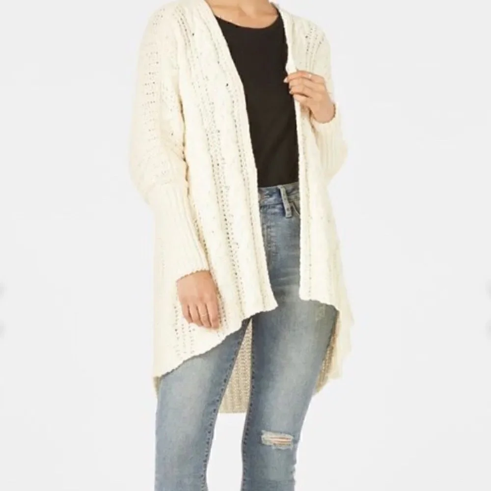 Sweater Faux Fur Trim - Size Small New! Cream White